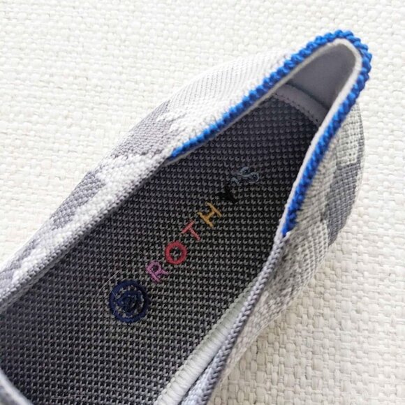 Kids Rothys Boys Or Girls size 4Y gray camo slip on shoes - Picture 3 of 6